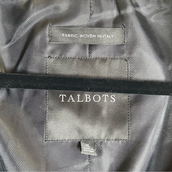 Classic Old Money Preppy Talbots XL Black White Textured Winter Fall Coat Gold - Picture 8 of 16